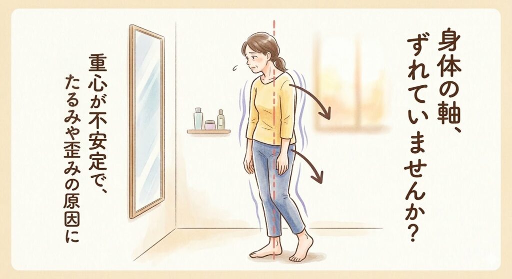 小顔矯正で重心チェック